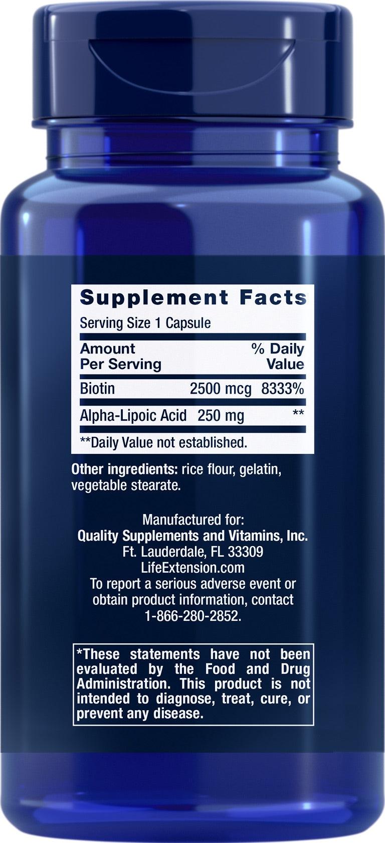 Alpha-Lipoic Acid with Biotin
