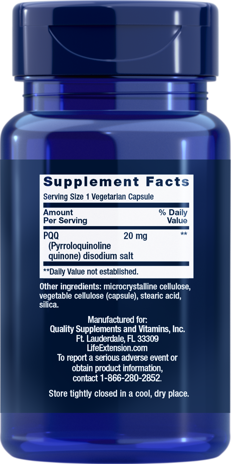 PQQ Pyrroloquinoline Quinone 20 mg