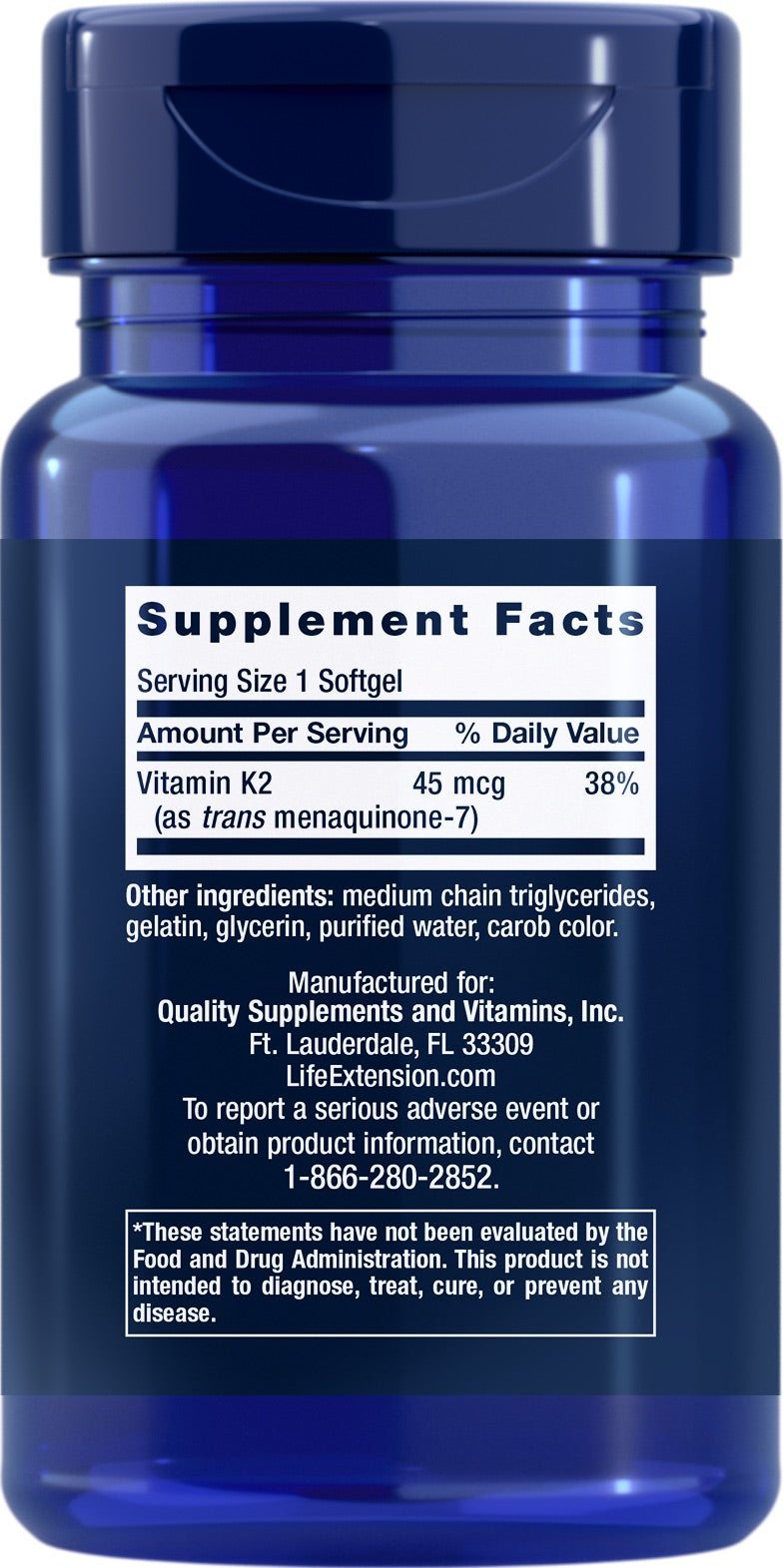 Low Dose Vitamin K2