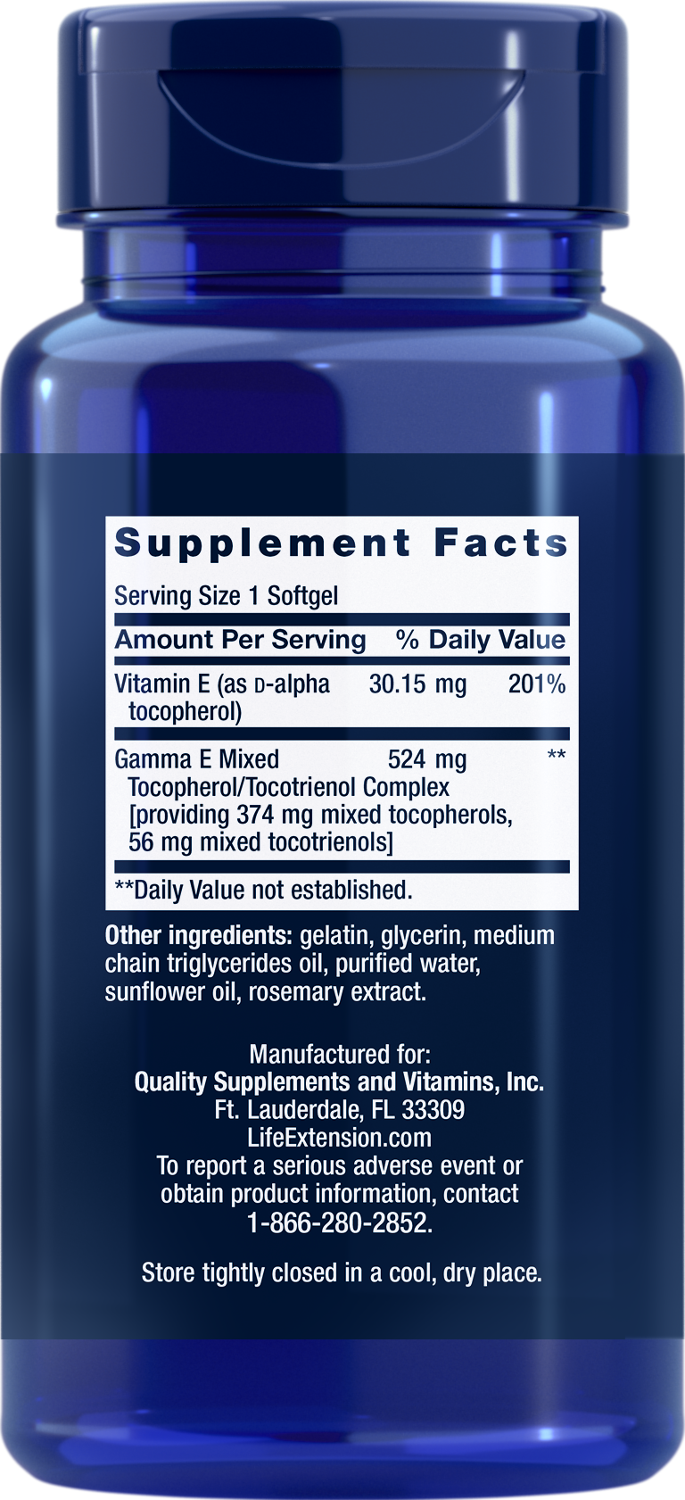 Gamma E Mixed Tocopherols & Tocotrienols