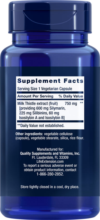 Milk Thistle (Silymarin Silibinins Isosilybin A & B)