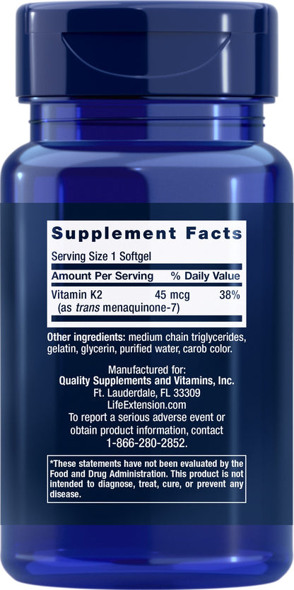 Low Dose Vitamin K2