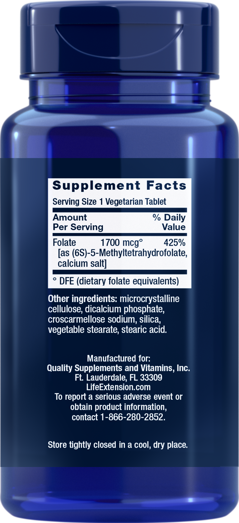 Optimized Folate 1700 mcg DFE