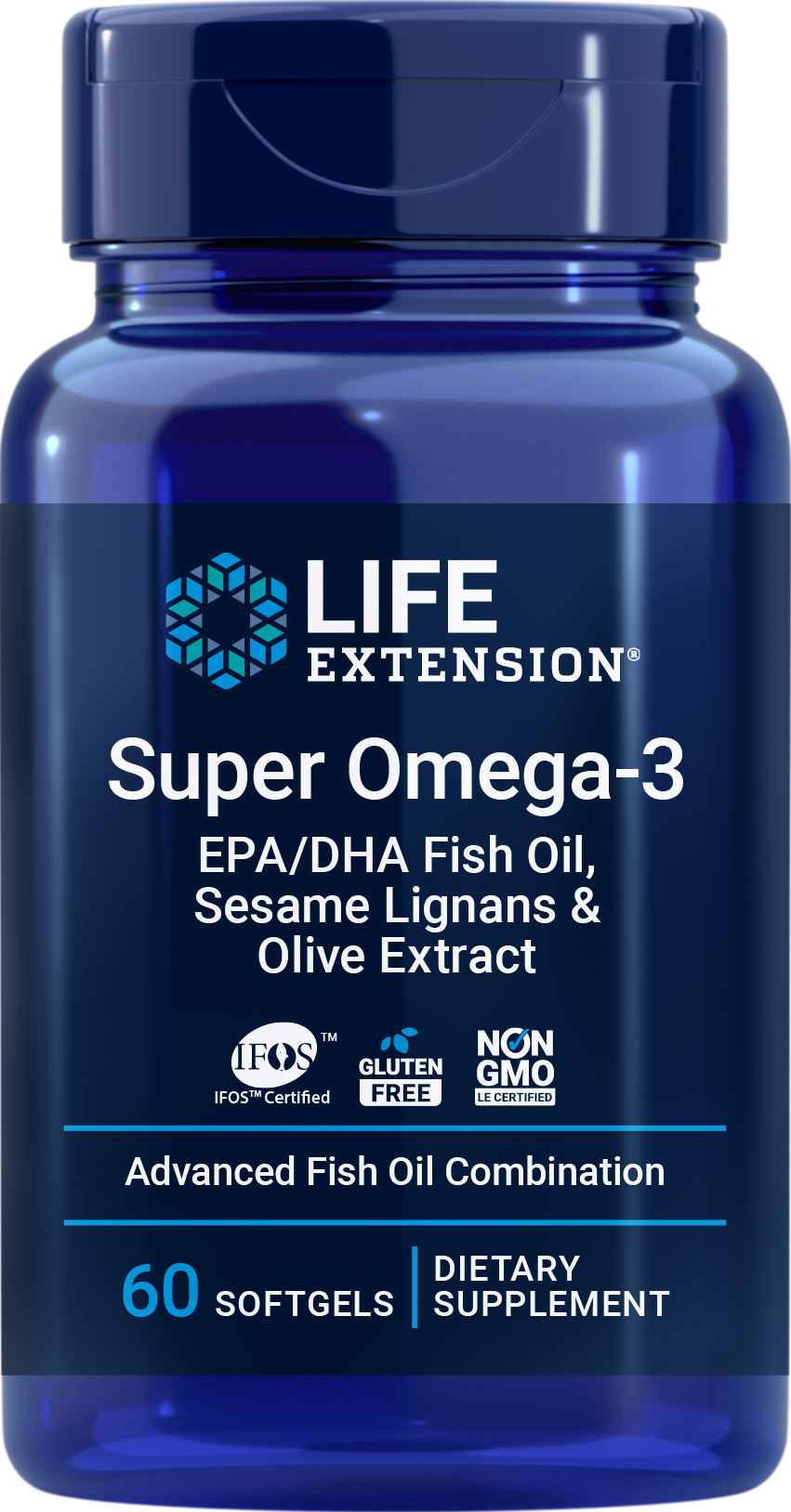 Super Omega-3 EPA/DHA Fish Oil, Sesame Lignans & Olive Extract