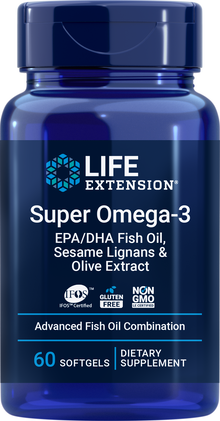 Super Omega-3 EPA/DHA Fish Oil, Sesame Lignans & Olive Extract