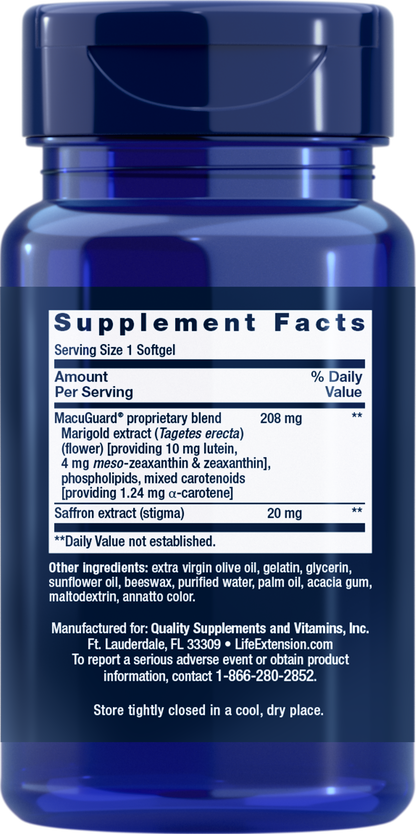 MacuGuard® Ocular Support with Saffron