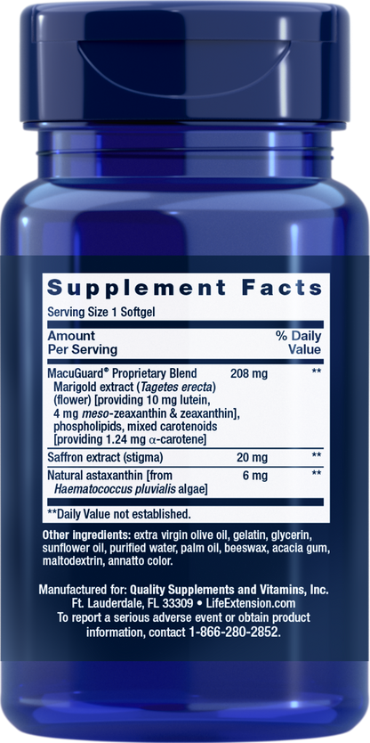 MacuGuard® Ocular Support with Saffron & Astaxanthin