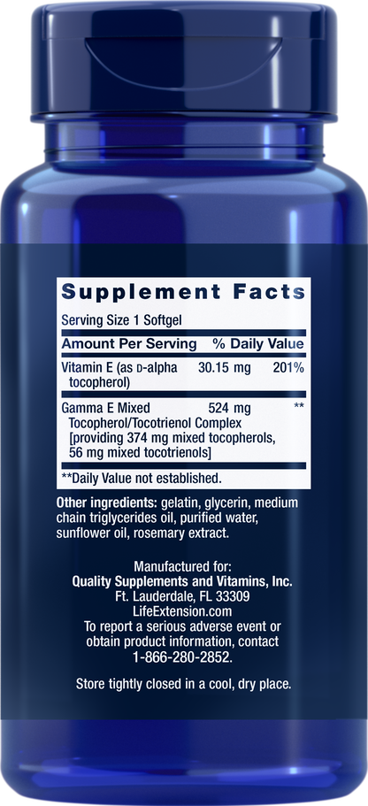Gamma E Mixed Tocopherols & Tocotrienols